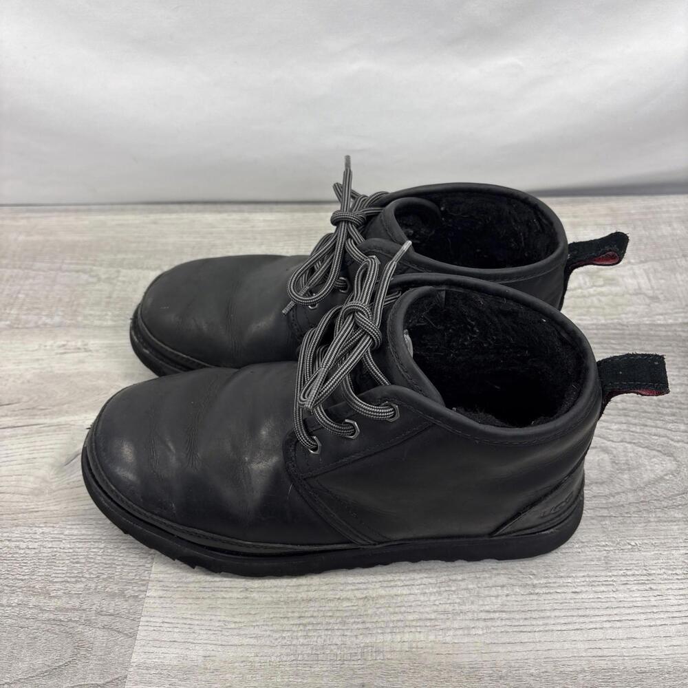 UGG Neumel Weather II Waterproof Black Leather Chukka Boots Size US 11 Men - Picture 6 of 16
